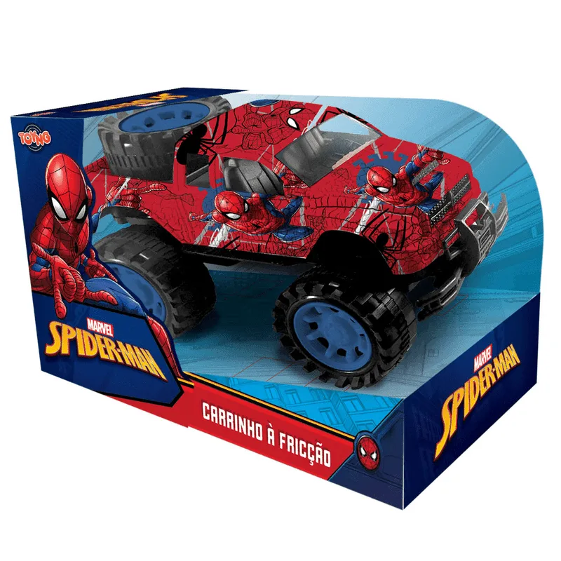 Carrinho Fricção Homem Aranha Pickup Estampada Toyng