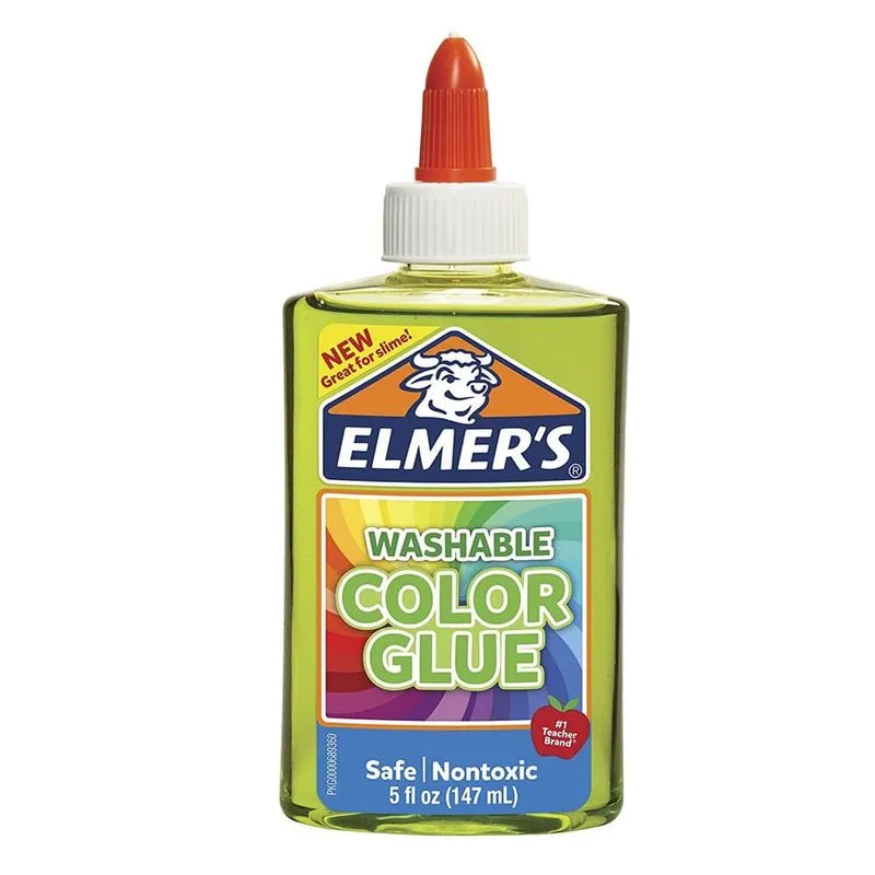 Cola Elmers Translucida Color Verde 147ml