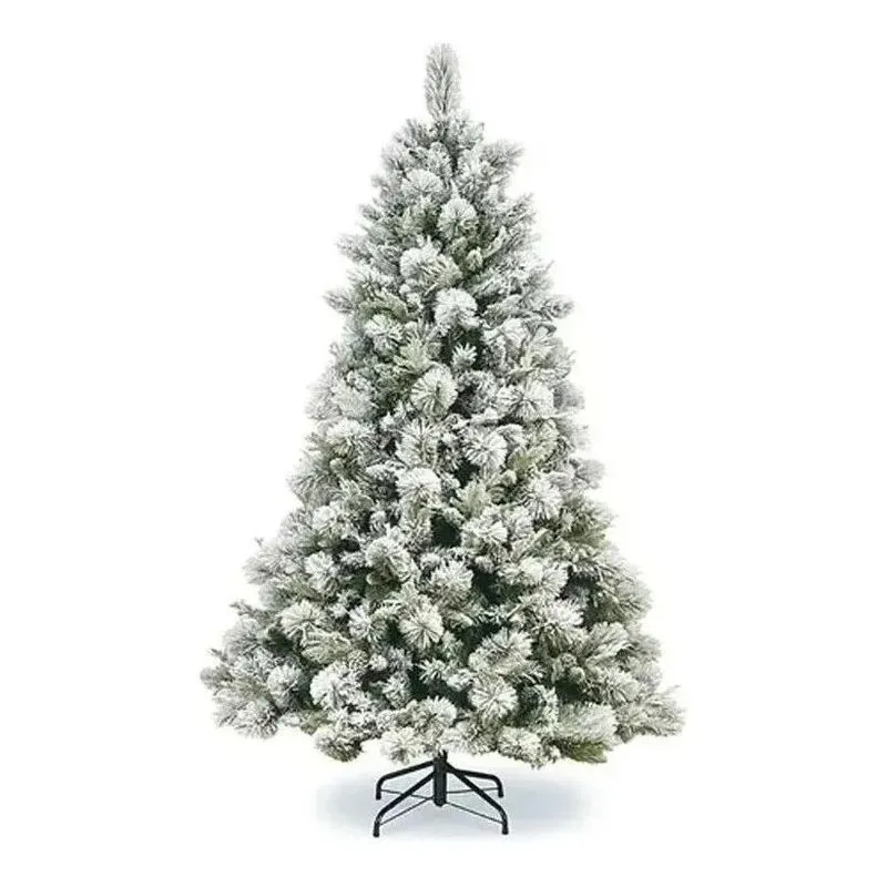 Árvore Natal Nevado Grande 2,40m Neve Galhos Densos 240cm