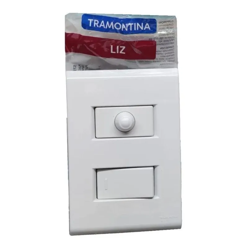Conjunto Interruptor Paralelo Variador Dimmer Tramontina Liz