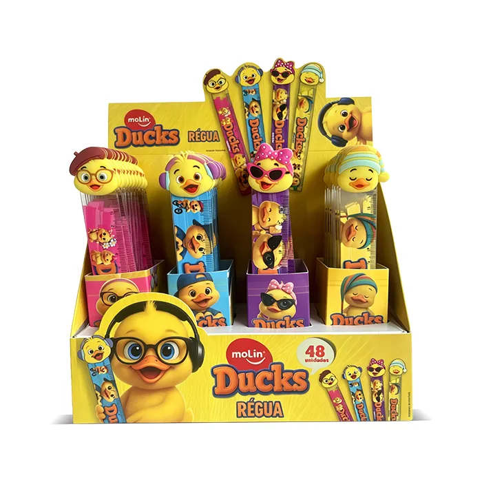 REGUA DE 15 CM DUCKS DP C/ 48 UN