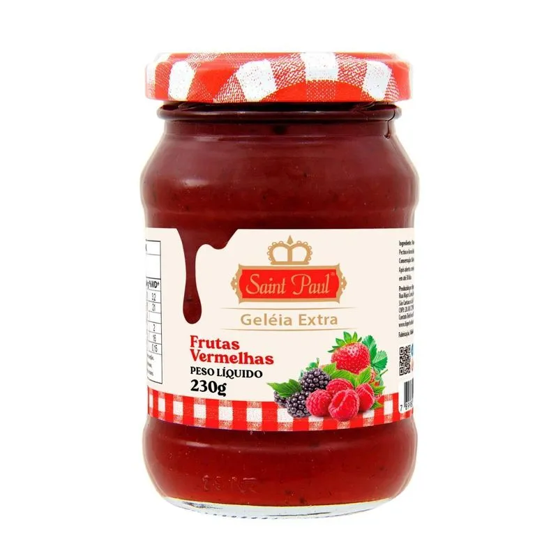 Geleia De Frutas Vermelhas Premium Saint Paul 230g