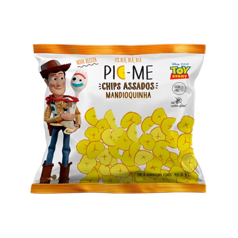Chips Assado Disney Mandioquinha 18 g Unidade Pic-Me