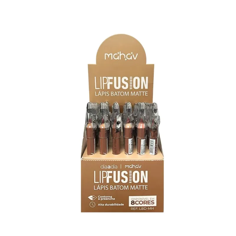 Lápis Batom Matte Lip Fusion C/48 Unid - Mahav (LBDMH)