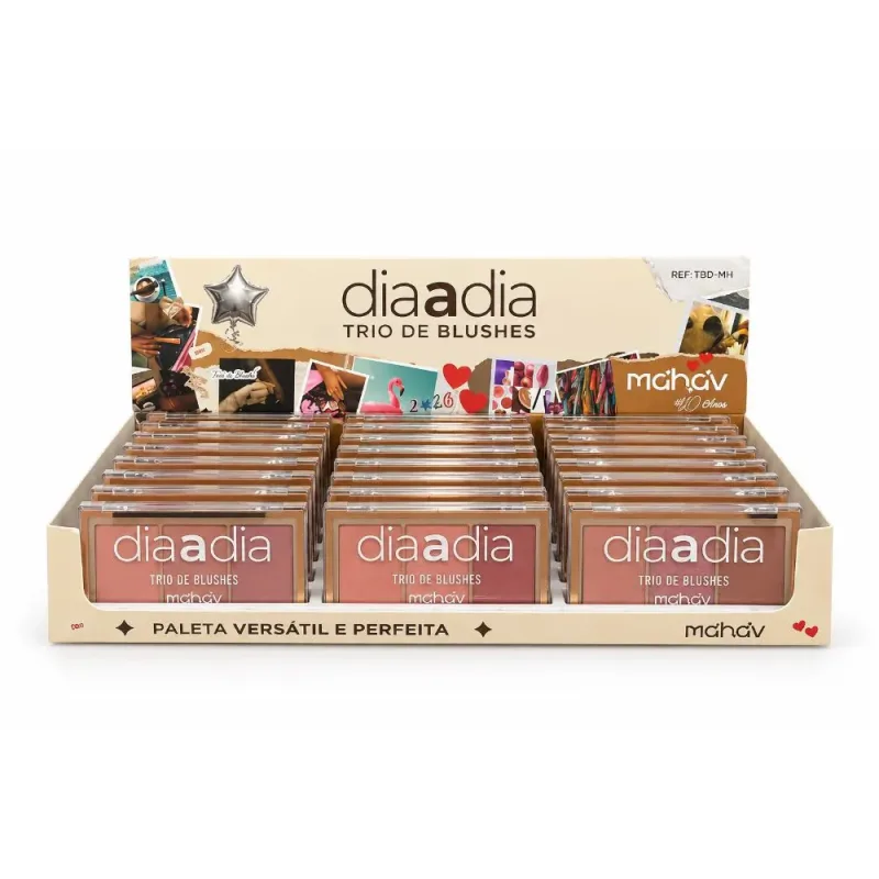 Box c/24 Trio de Blushes Dia a Dia Mahav