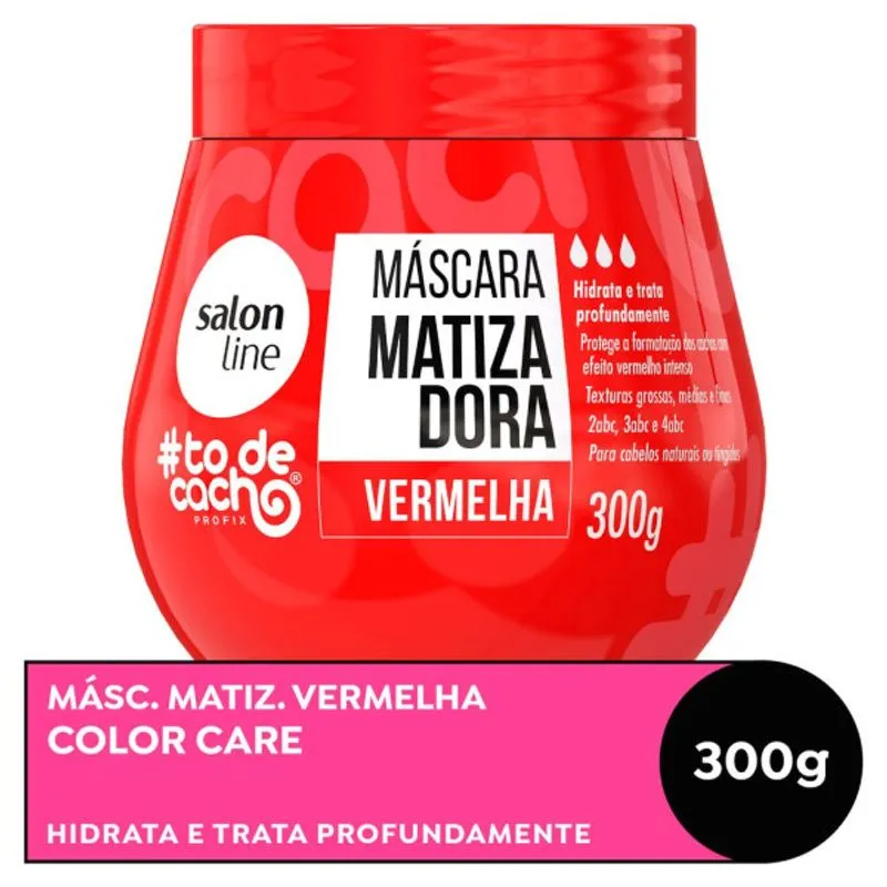 Mascara Capilar Salon Line 300g Vermelha CX 6