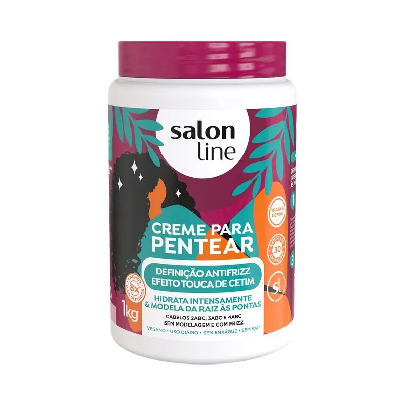 Creme de Pentear Salon Line Definição Antifrizz 1kg CX 6