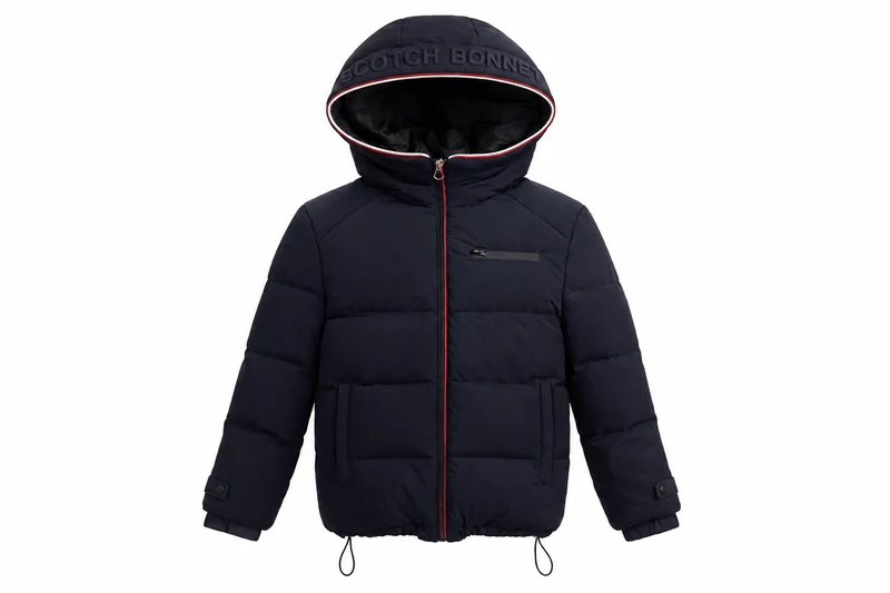 SCOTCH BONNET NAVY/RED TRIM DRAWSTRING COAT 8