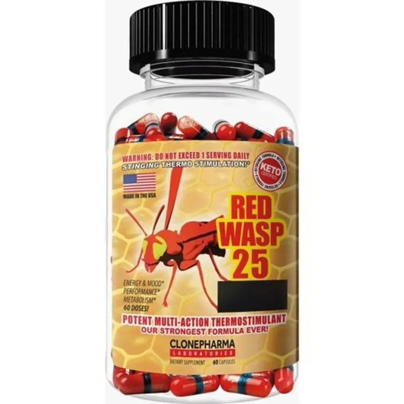 Termogenico Red Wasp 25 Clone Pharma 60 Capsulas