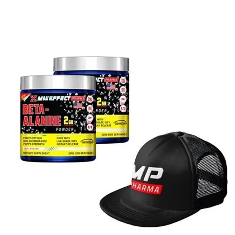 Kit 2un Beta-alanine Maxeffect Pharma 200g Mais Boné