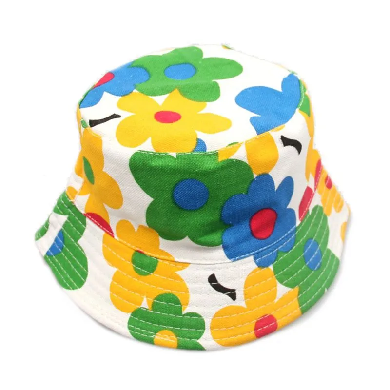 2-6 Y Sunbonnet Sun Hats Printing Fisherman Caps Baby Children Bucket Hat Cute Kids Sun Hat Primavera Outono - 10