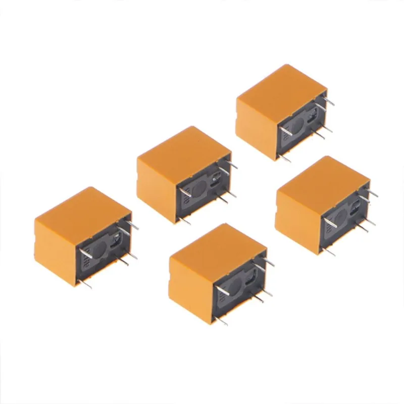 5 Pcs 12v Relay Hk4100f-dc12v-shg 6 Pinos 3a 250v Ac 30v Dc - Outros