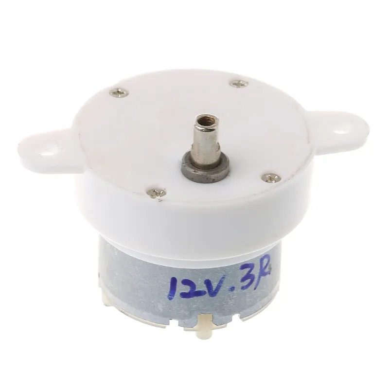 Dc 12v 3 Rpm De Alto Torque Cilindro Elétrico Micro Motor Gearbox Slow Down Mute