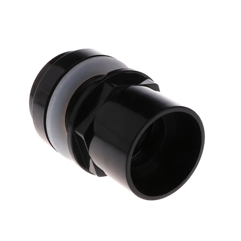 Adaptador De Conexão De Tubulação De Encaixe Da Mangueira Plástica Para Acessórios Do Filtro De Aquário Do Tanque De Peixes Pvc Durável - Preto - Xxl