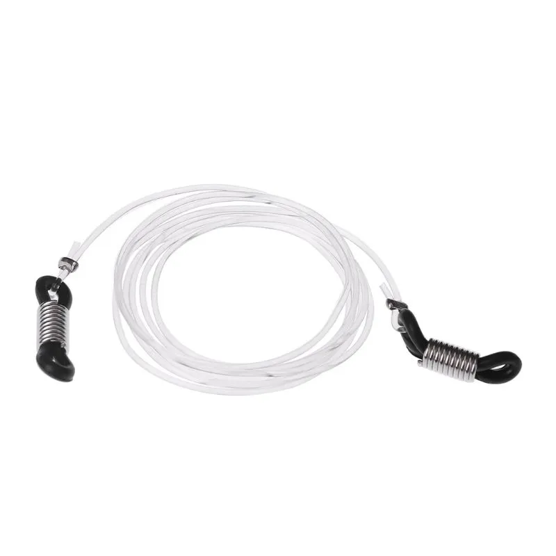 Óculos Transparentes Anti Slip Strap Stretchy Neck Cord Outdoor Sports Eyewear String Sunglasses Rope Band Holder - Preto