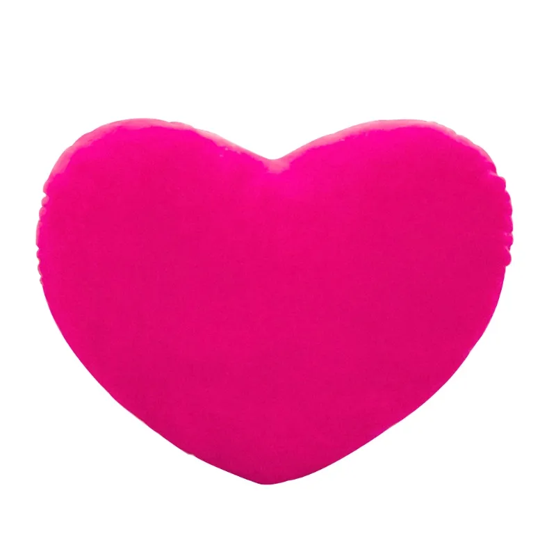 30cm Forma Cardíaca Decoração Travesseiro De Arremesso Pp Algodão Macio Creative Doll Lover Gift - Rosa Vermelho - 30 * 20 * 10cm