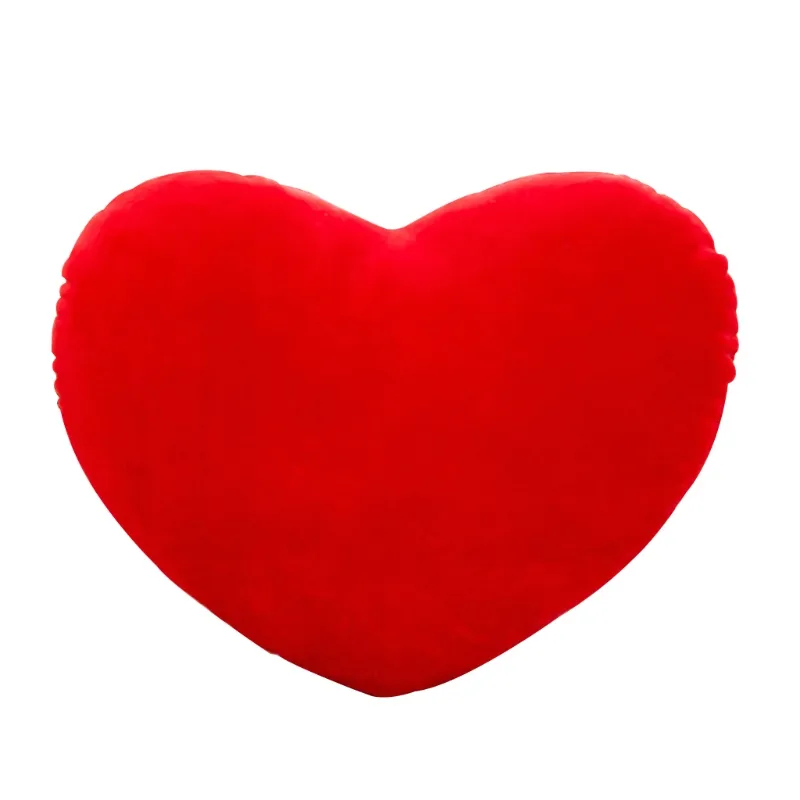40cm Forma Cardíaca Decoração Jogar Travesseiro Pp Algodão Macio Criativo Boneca Amante Presente - Vermelho