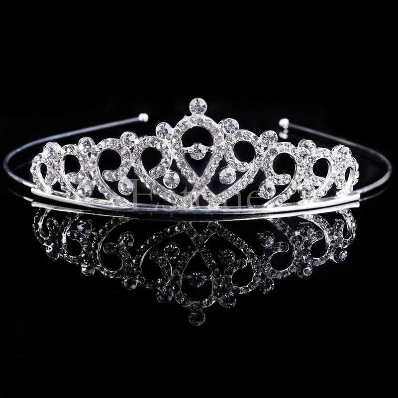 Vintage Wedding Bridal Crystal Rhinestone Headband Crown Hair Accessories Tiara - 2