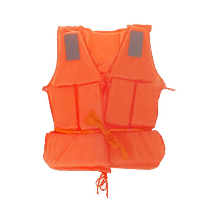 Nova Flutuação De Espuma Adulta Laranja À Deriva Colete Colete Salva-vidas Com Apito - Laranja