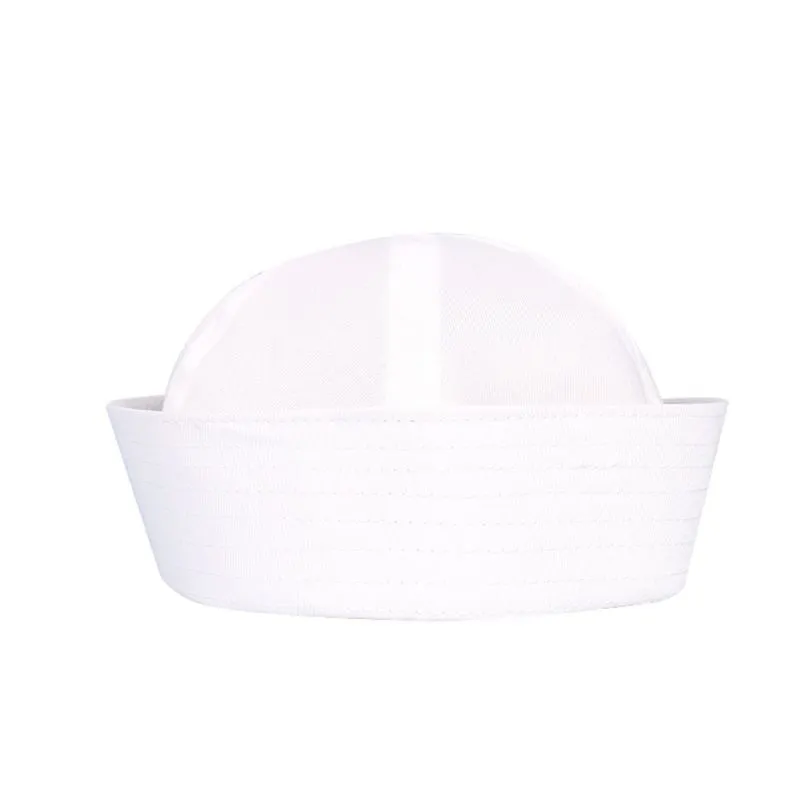White Sailor Hats Navy Captain Hats Yacht Hats Para Adolescentes E Adultos Barnacle Boy Hat Costume Sailor Cosplay - Branco