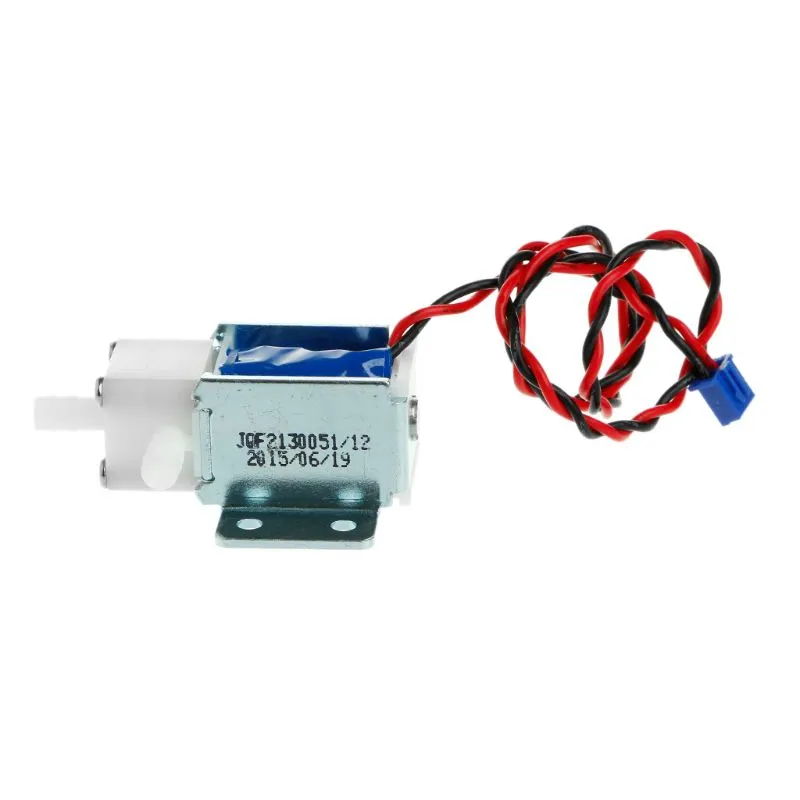 12v Normalmente Aberto Controle Elétrico Solenoide Válvula De Água De Ar Desencorajada - Preto