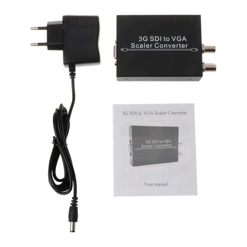 Dispositivos Comutadores De Vídeo Nk-f002 Para Vga Conversor De Vídeo Sd-sdi Hd-sd 3g-sdi Bnc Dispositivos Comutadores De Vídeo - Preto