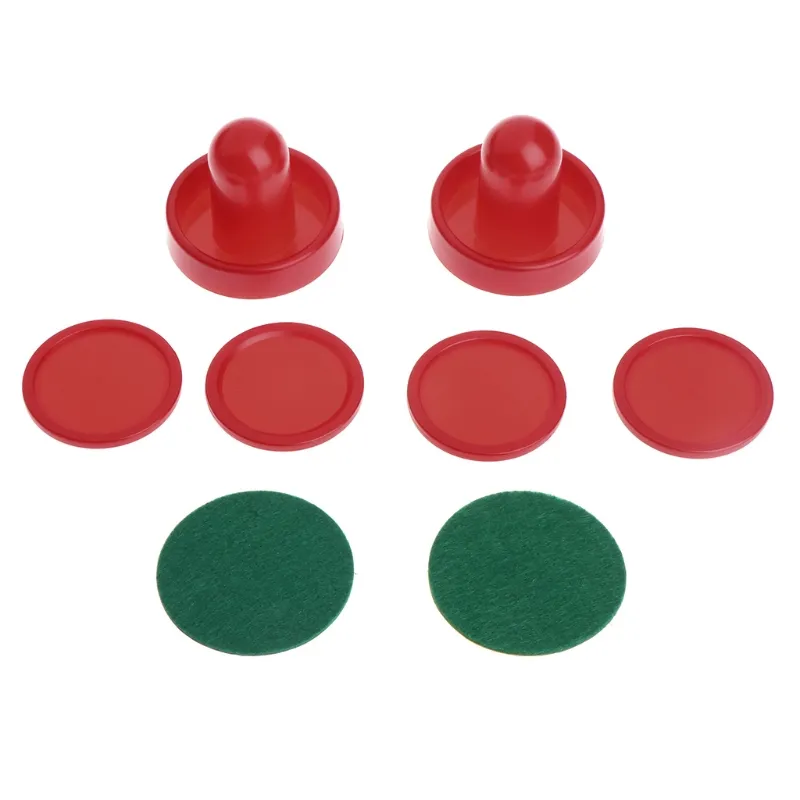 1set Air Hockey Accessories Goalies Puck Felt Pusher Mallet Adult Table Games - 60mm