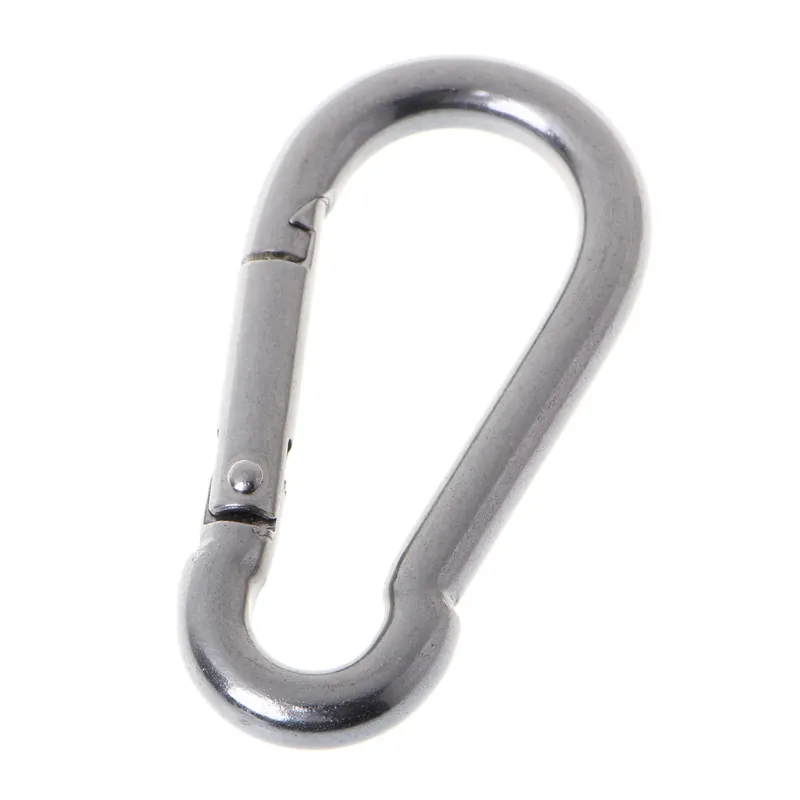 Carabiner Clip Twist Lock D Shaped For Rock Climbing Rappelling &amp; Mountaineering - M8x80