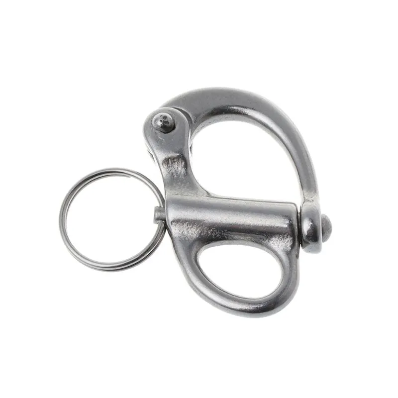 Metal Rigging Sailing Fixed Bail Snap Shackle Fixed Eye Snap Hook Outdoor Living Great Performance - 35mm