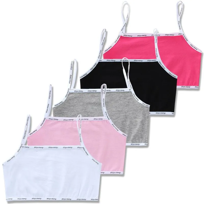 5 Sutiã De Treinamento Pcs Para Crianças Roupas Íntimas Fio Livre Conforto Bralette Bra Bra