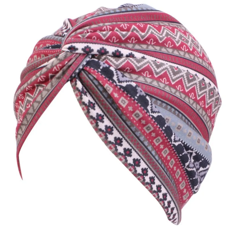 Mulheres Headcarf Cap Muslim Hijab Turban Plissado Cabelo Perda De Cabelo Capa Scarf Head Wrap - 7