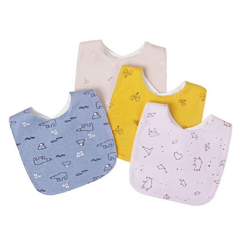 4pcs/set Baby Soft Cotton Saliva Towel Toddler Newborn Waterp Assopo De Pano De Arco