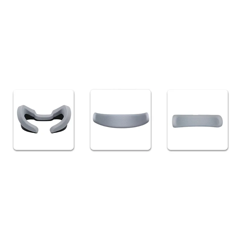 Silicone Pad Vr Glesses Eye Mask Pad Face Protective Cover For -oculus Rift S Vr - Cinza