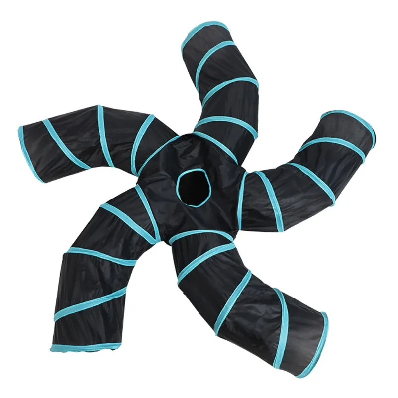 Túnel De Jogo De Gato Dobrável Extensível Com Saco De Armazenamento Brinquedo Labirinto Interativo Brinquedo Casa Gato
