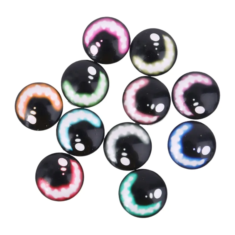 20pcs 8/12/18mm Vidro Doll Eyes Diy Crafts Eyeballs For Dinosaur Animal Eye - 18mm