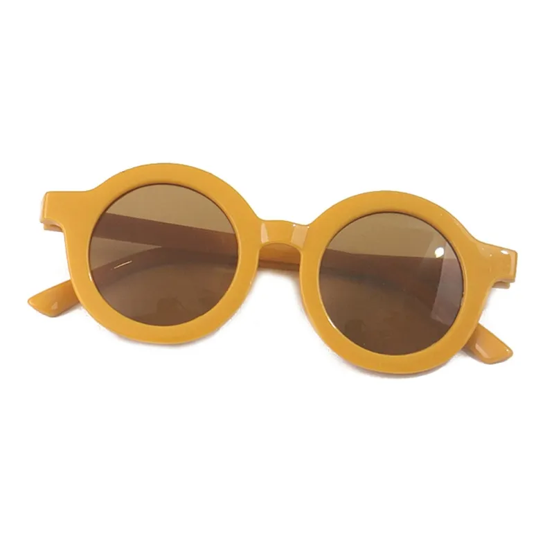 Cores Doces Infantis Óculos De Sol Uv Proteção Leve Óculos Plásticos - Laranja