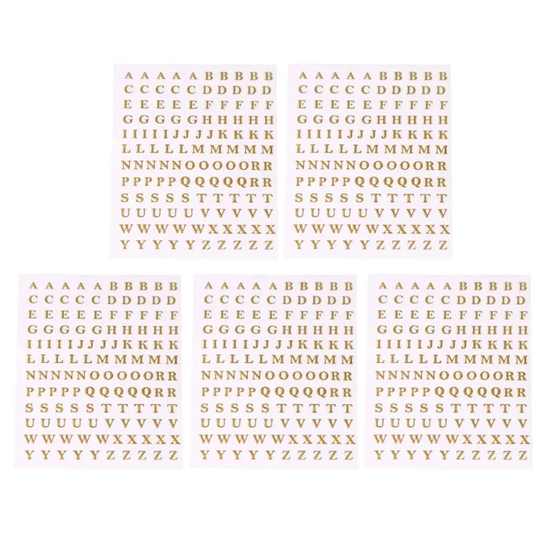 Diy Art Joias Fazendo Material Letras Adesivos Metálicos Materiais De Enchimento Epóxi - Dourado