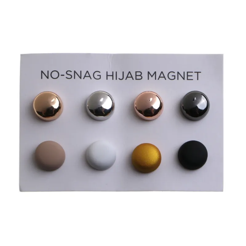 8pcs Mulheres Muçulmanas Seda Cachecol Fivela 12mm Collar Clip Headwear Acessórios Liga Muçulmana Mulheres Seda Scarf Buckle
