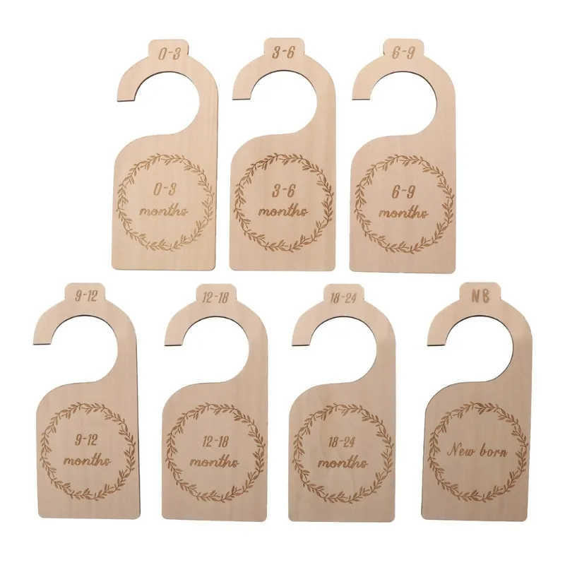 Organizador De Roupas De Bebê Pendurado Armário Divider Casa Berçário Decoração De Presente Mãe Presentes - C07
