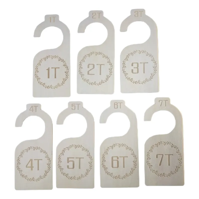 Organizador De Roupas De Bebê Pendurando Armário Divider Casa Berçário Decoração De Presente Mãe Presentes - C05