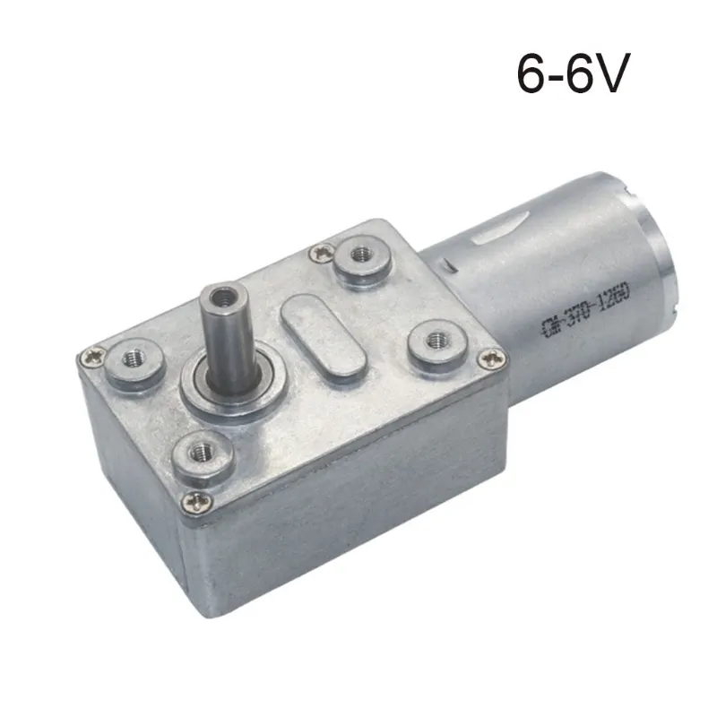 Jgy370 2rpm A 375rpm Redutor De Alta Velocidade De Torque 6v/12v24v Metal Worm Gear Motor - 6 - 6v