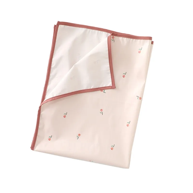 Summer Baby Changing Pad Liners Diaper Superfície Soft Baby Changing Mat Para Bebê - Floretes Rosa