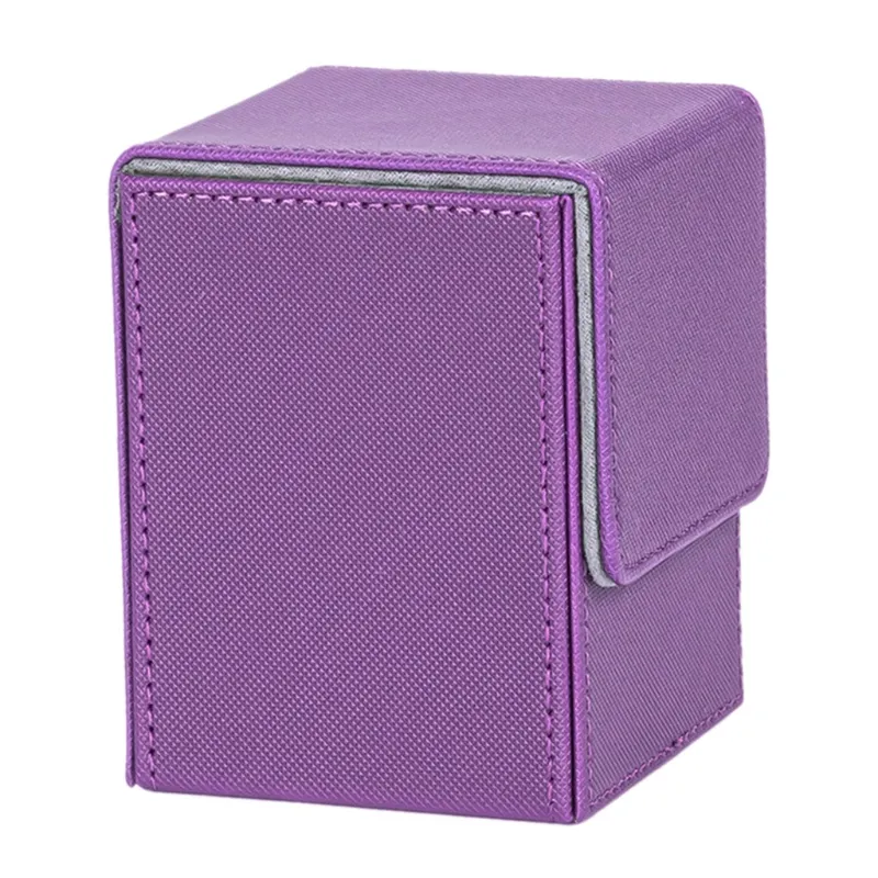 Pu Couro Tarots Case Container Collection Capacidade Tarot Cards Box Cartas De Jogo Caixa Porta-manga - Roxo