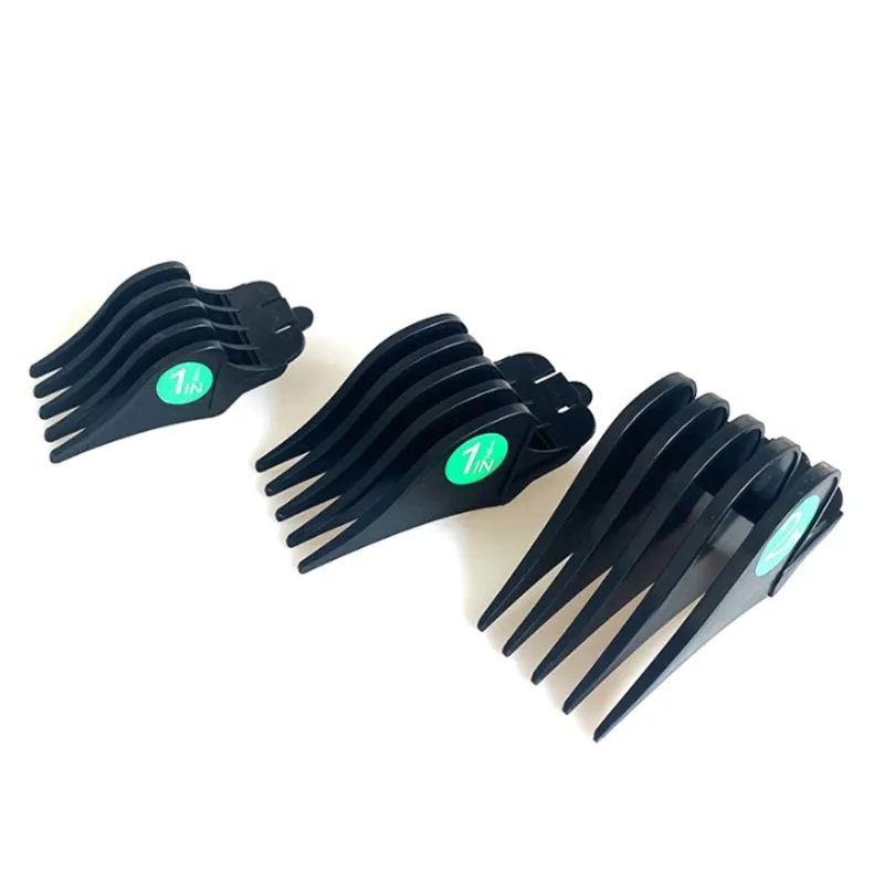 Universal Oil Head Clippers Limitar Pente Ferramenta De Cabeleireiro Para Wahl Modelos Elétricos Cortadores De Cabelo Limitam Pente 10pcs - Preto