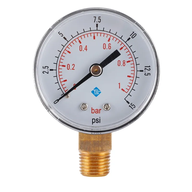 Discagem Da Pressão Da Água Medidor De Pressão Hidráulica Manômetro 1/4" Bspt Thread