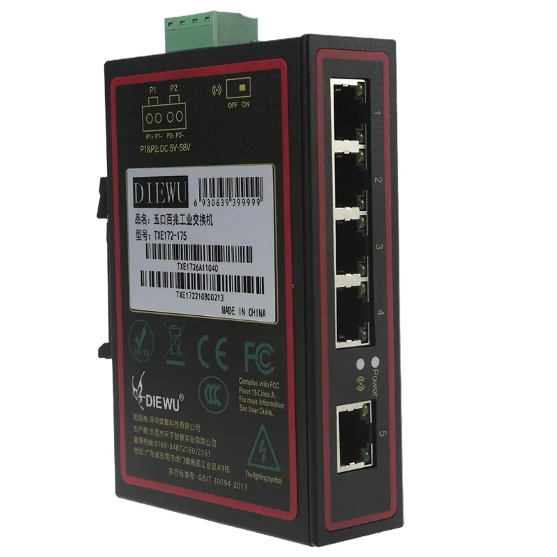 5 Portas Gigabit Ethernet Switch Home Network Hub 10/100/1000m Rj45 Splitter