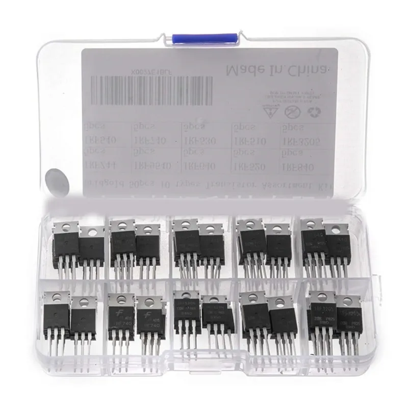 50pcs Irfz44 Irf510 Irf 520 Irf530 Irf540 Irf640 Irf740 Irf840 Irf3205 Irf9540