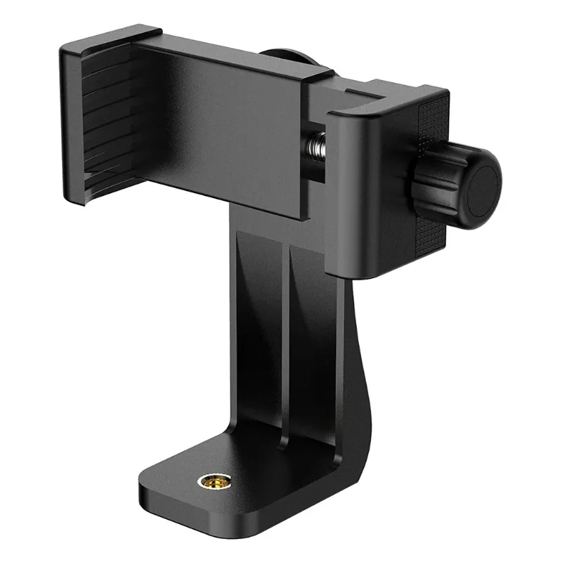 Adaptador De Tripé Do Smartphone Suporte De Celular Montagem Grampo 360° Vertical Rotação Horizontal Ajustável Para A Maioria Dos Telefones