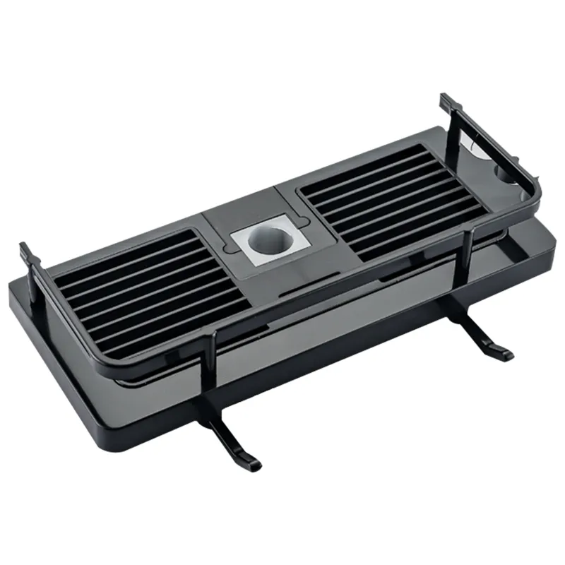 Chuveiro Rod Armazenamento Rack De Cozinha Rack Rack Banheiro Caddy Suporte De Sabão Durável - Preto - Buraco Redondo