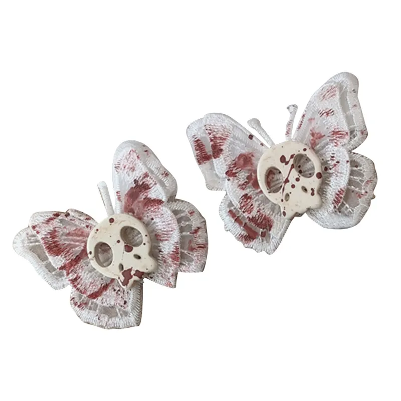 Elástico Hair Clips Punk Skeleton Elements Hair Scrunchy Ponytail Hair Scrunchies Cordas De Cabelo Para Acessórios De Cabelo Meninas - 3